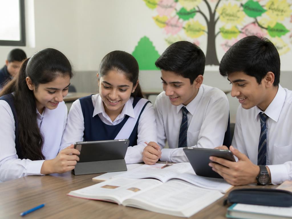 Students attending a LearnExa group class together